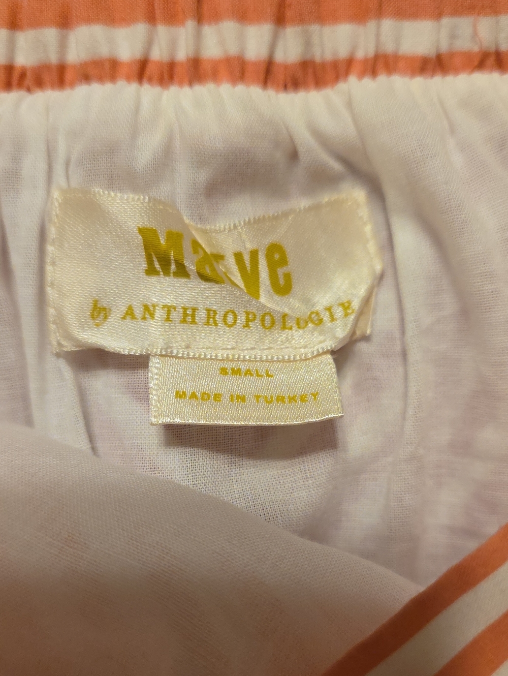 Maeve Anthropologie Penny Ruffled Wrap Midi Skirt Pink White Striped Sz S EUC - Picture 3 of 15